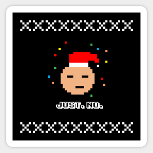 Grumpy Santa Christmas Party Sticker